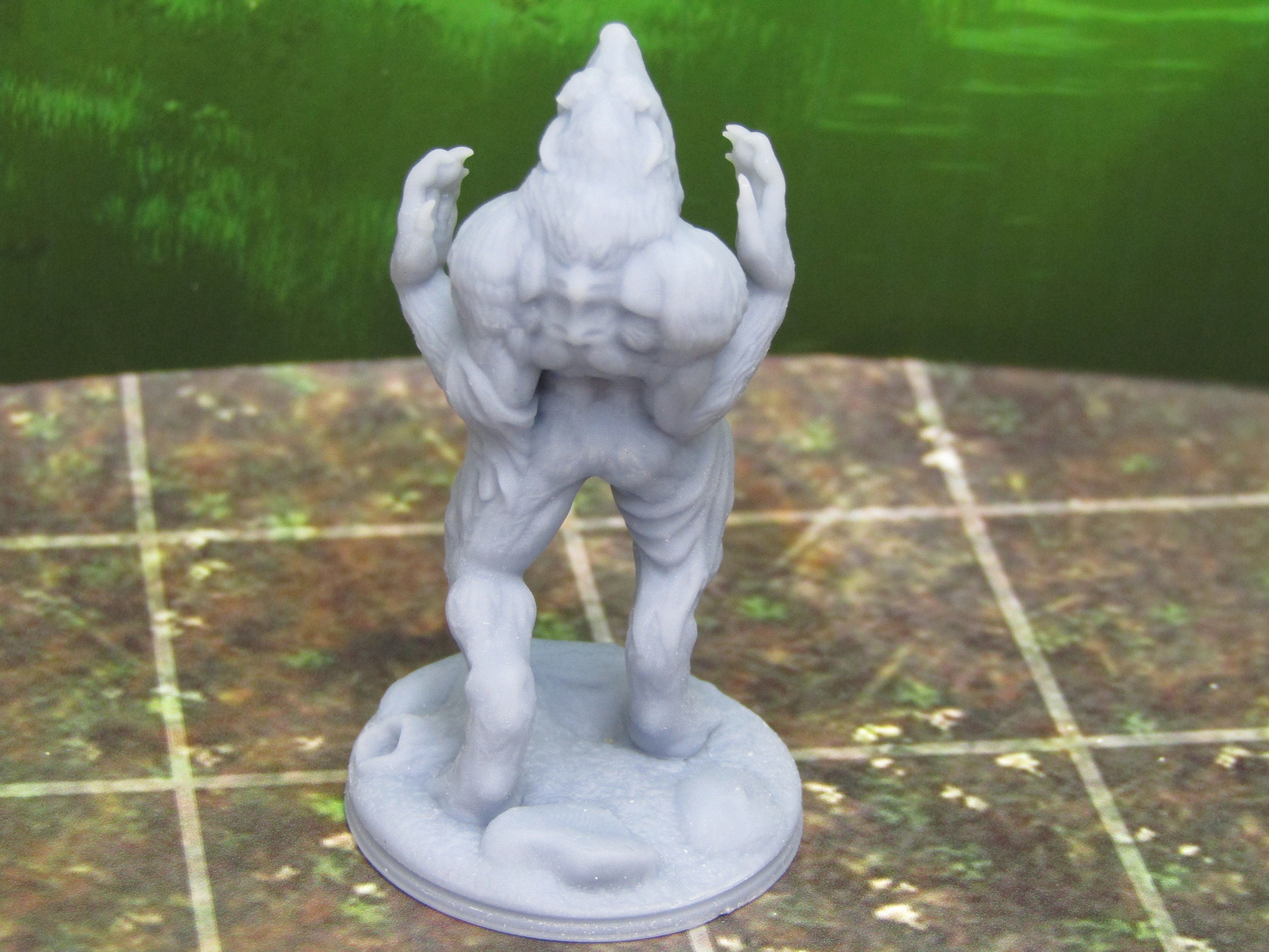 Howling Werewolf Miniature Mini 3D Printed Resin Model 28/32 - Etsy