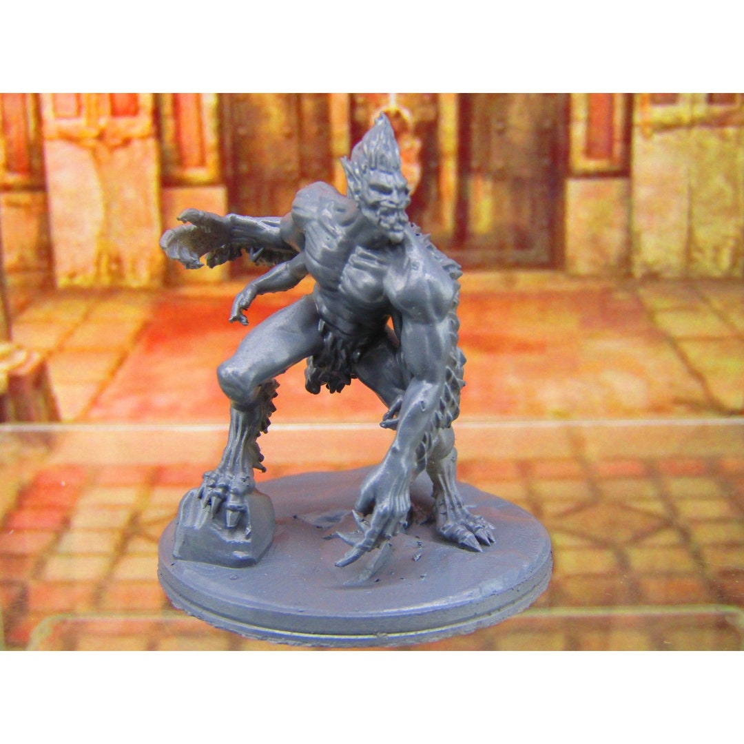 Dark Elf Demon Hybrid Monster Mini Miniature Figure 3D Printed Model 28 ...