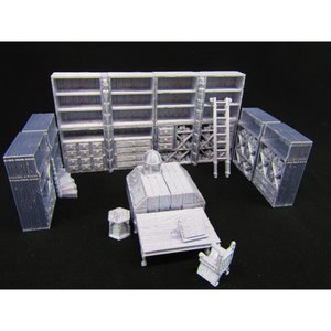 16pc Small Library Book Shelves Scatter Terrain Scenery 3D Printed Mini Miniature Model 28/32mm Scale RPG Tabletop Gaming Wargaming D&D