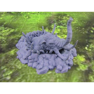 Prehistoric Trapped Mammoth in Spike Pit  Scatter Terrain Scenery Mini Miniature Model 28mm/32mm Scale RPG Tabletop Gaming Wargaming D&D etc
