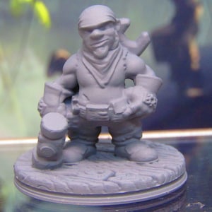 Sailor Pirate Mechanic Gnome Mini Miniature 3D Printed Model 28/32mm Scale Fantasy Dungeons & Dragons RPG Tabletop Gaming