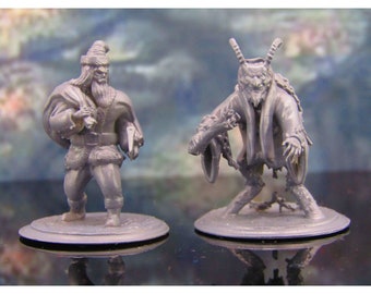 Murder Claus Evil Santa & Krampus Mini Miniature Model Character Figure 28mm/32mm Scale RPG Tabletop Gaming Wargaming DnD etc.