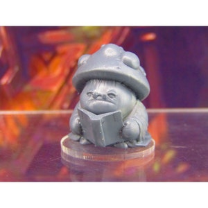 Shroomie Librarian Mushroom Men Myconid Fungus Folk Mini Figures 3D Printed Model 28/32mm Scale RPG Dungeons & Dragons