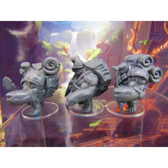 Epic Miniatures Set Tartarughe Avventuriere – 8 Miniature Fantasy In Scala 28 Mm Per DnD E Giochi Di Ruolo – Non Dipinte
