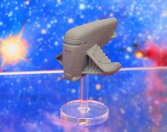 Nexus Explorer Small Shuttle Civilian Craft Tier 7 Starfinder Fleet Scale Starship Mini Miniature Model Spaceship Game Piece + Flight Stand