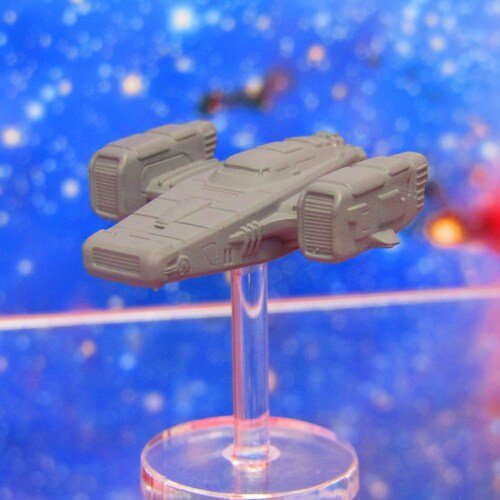 Rim Trader Tiny Interceptor Civilian Craft Tier 6 Starfinder Fleet Scale Starship Mini Miniature Model Spaceship Game Piece + Flight Stand