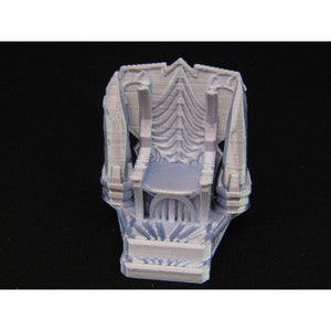 Royal King's Stone Throne Scatter Terrain Scenery 3D Printed Mini Miniature Model 28/32mm Scale RPG Tabletop Gaming Dungeons & Dragons