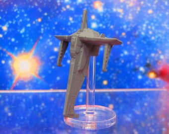 Reliant MK1 Large Heavy Freighter Harmonium Alliance Tier 12 Starfinder Fleet Scale Starship Mini Miniature Spaceship Piece Flight Stand Rod