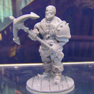 Pirate Muscleman Mini Miniature Figure 3D Printed Model 28/32mm Scale Fantasy RPG Tabletop Gaming Dungeons & Dragons