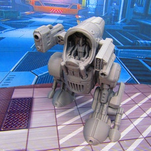 Battle Mech Attack Walker Miniature Mini Scatter Terrain Scenery 3D Printed Model 28/32mm Scale Sci Fi Science Fiction RPG Tabletop Gaming