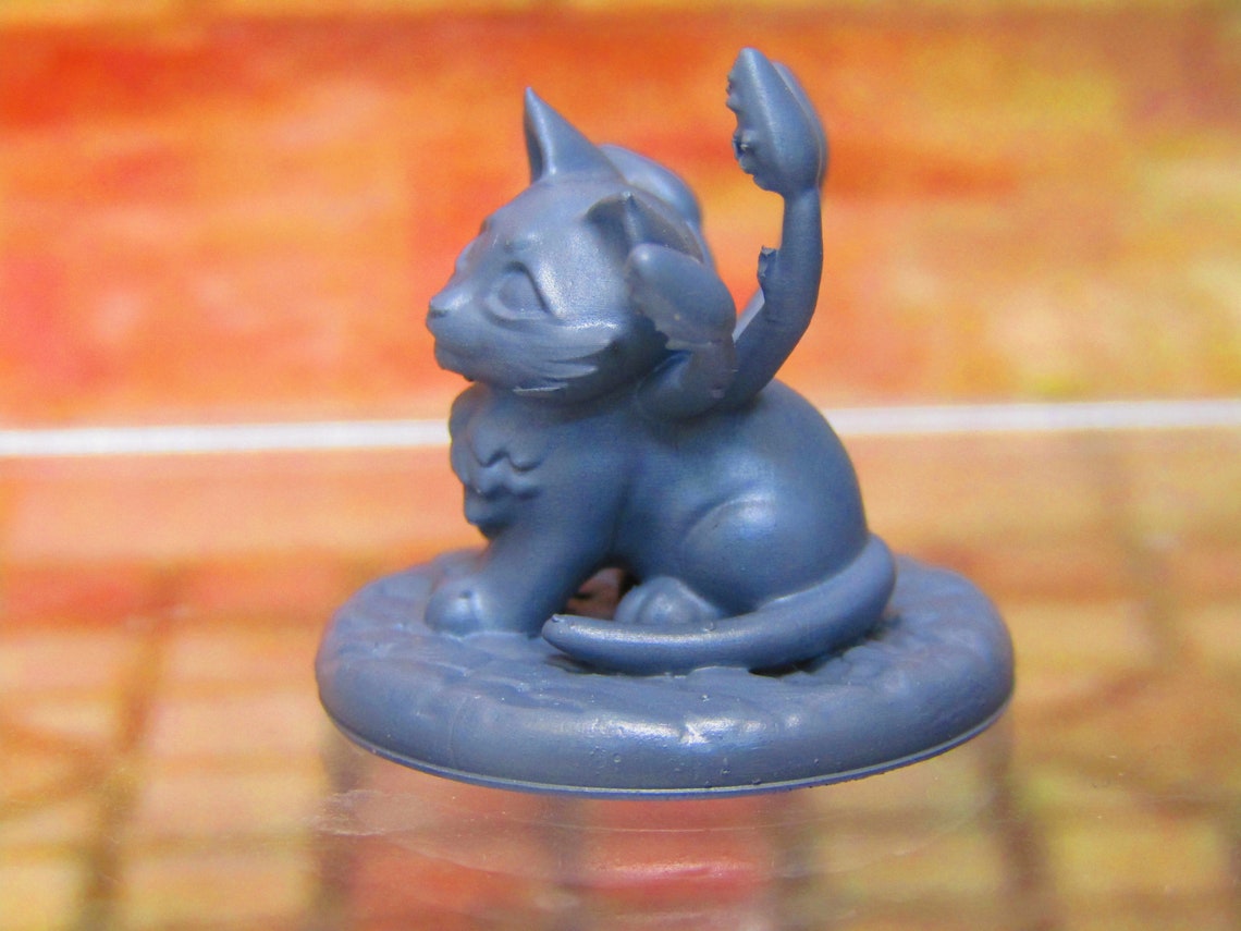 Baby Displacer Kitten Cat Companion Mini Miniatures 3D Printed | Etsy