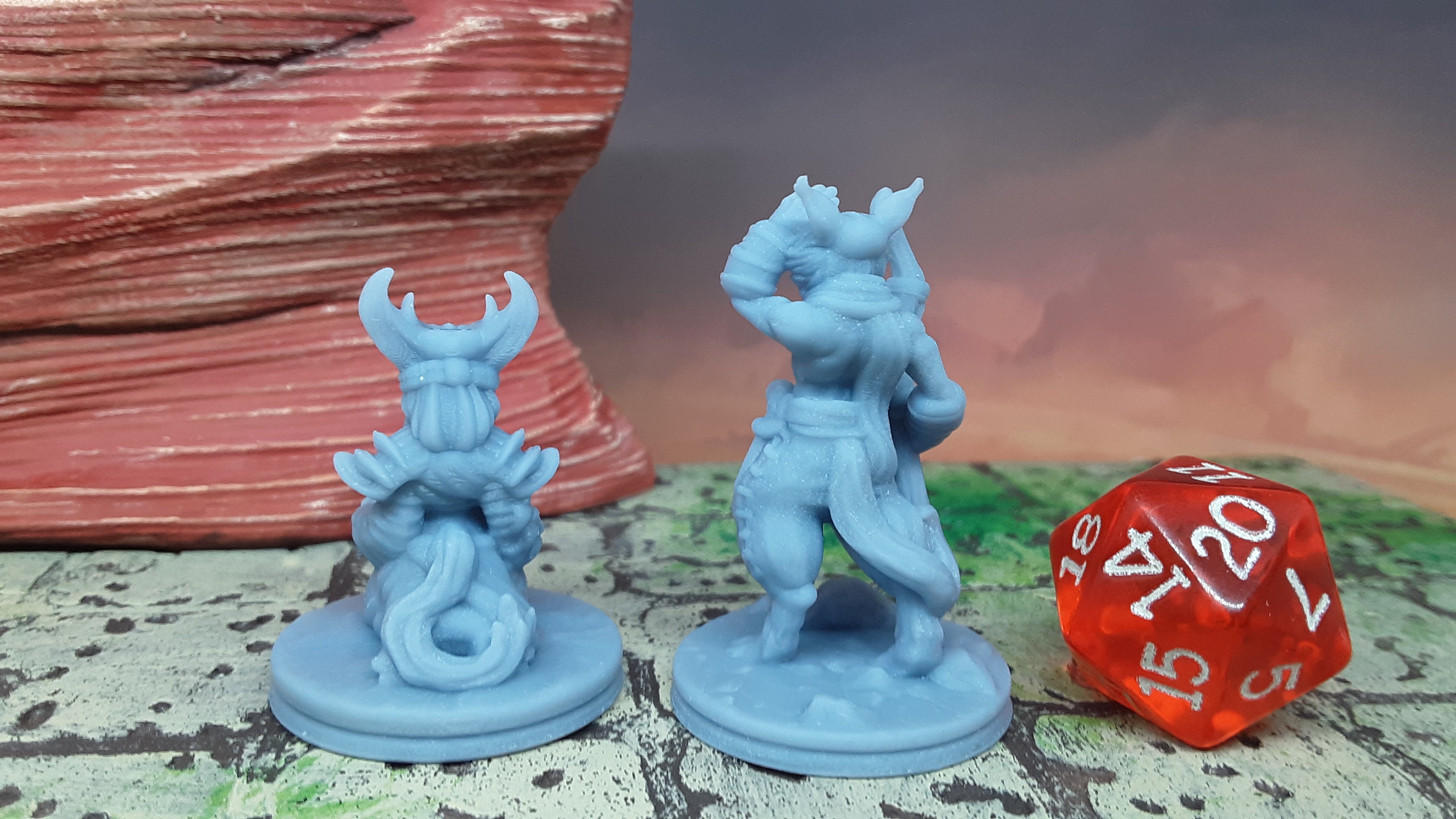 Details about   Catfolk Pair Seer & Guide Mini 28mm Miniatures Figure Tabletop Gaming D&D 