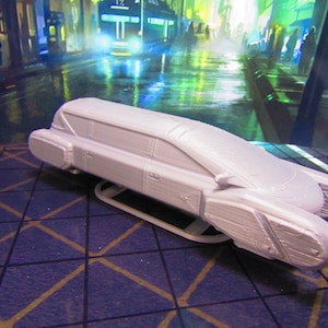 Hover Stretch Limo Car Vehicle Scatter Terrain Scenery Miniature 3D Printed Model 28/32mm Scale Sci Fi Science Fiction RPG Tabletop