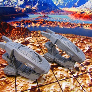 Pair of Single Wheel Bikes ATV Vehicles Terrain Scenery Miniature 3D Printed Model 28/32mm Scale Sci Fi Science Fiction RPG Tabletop Gaming