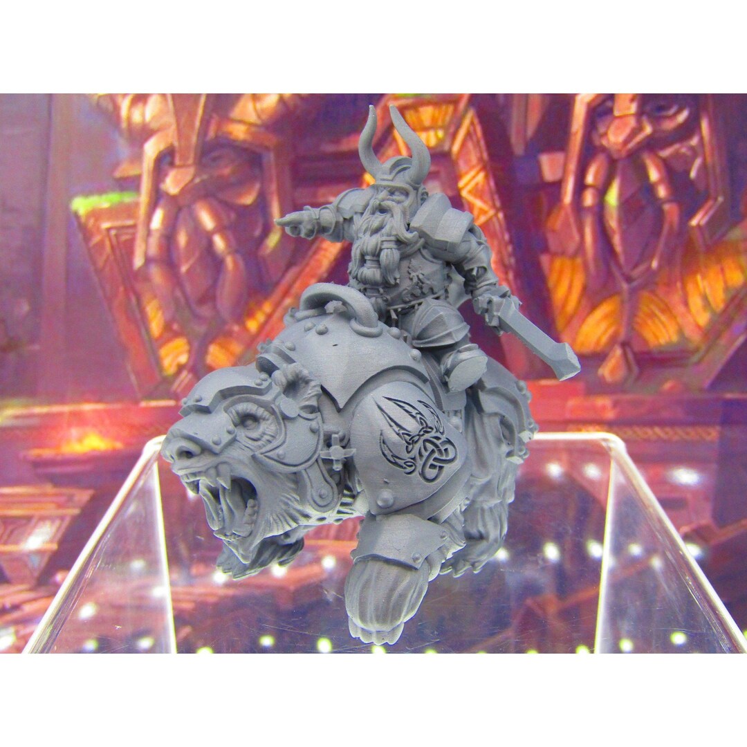 thumbnail image 2 of Tortle Barbarian Turtle Man Race Mini – 3D Printed D&D Miniature, 28/32mm Scale 2 of 5