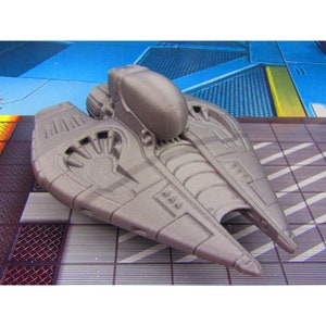 Space Ship Star Fighter A Scenery Scatter Terrain 3D Printed Model 28/32mm Scale Sci Fi Cyber Punk Steampunk Science Fiction RPG Tabletop