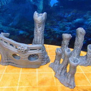 3pc Underwater Steam Vents + Shipwreck Scatter Terrain Scenery 3D Printed Model 28/32mm Scale Fantasy RPG Tabletop Gaming Dungeons & Dragons