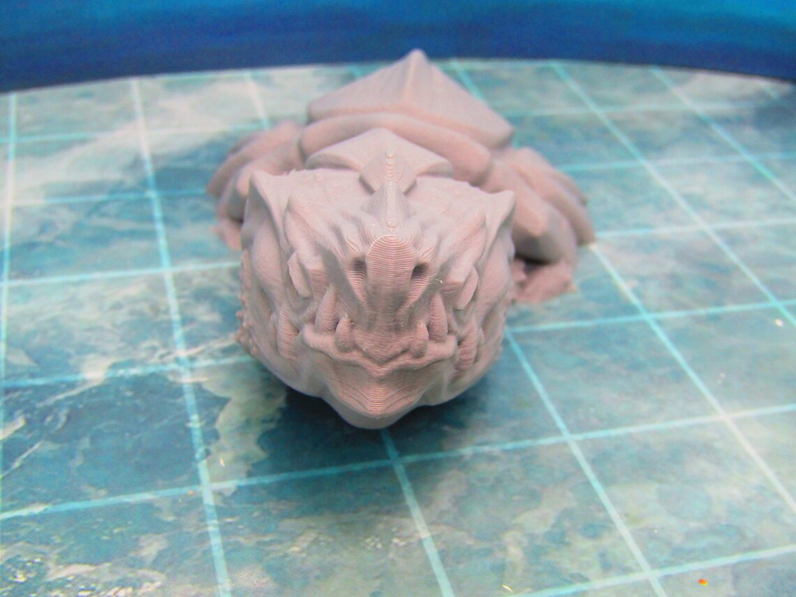 Breaching Dragon Turtle Sea Monster Mini Miniature Figure D | Etsy