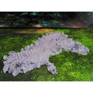 Ancient Building Ruins Foundation 1 Scatter Terrain Scenery Mini Miniature Model 28mm/32mm Scale RPG Tabletop Gaming Wargaming D&D etc.