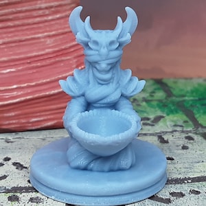 Catfolk Seer Fortune Teller Mini Miniature Figure for RPG Fantasy Games Dungeons & Dragons 3D Printed Resin Empire of Scorching Sands