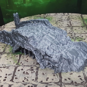 Ruined Stone Bridge Scatter Terrain Scenery 28mm Dungeons & Dragons 3D Printed Mini Miniature Model Tabletop War Gaming Wilds of Wintertide Bild 4