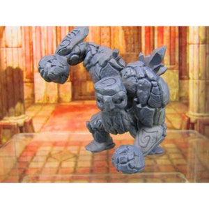 Rock Golem Monster Mini Miniature Figure 3D Printed Model 28/32mm Scale RPG Fantasy Games Dungeons & Dragons Gaming