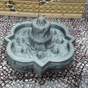 Decorative Palace Water Fountain Scatter Terrain Tabletop Scenery Gaming Mini Miniature Dungeons Dragons 28-32MM 3D Printed Empire Scorching