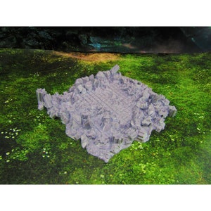 Ancient Building Ruins Foundation 3 Scatter Terrain Scenery Mini Miniature Model 28mm/32mm Scale RPG Tabletop Gaming Wargaming D&D etc.