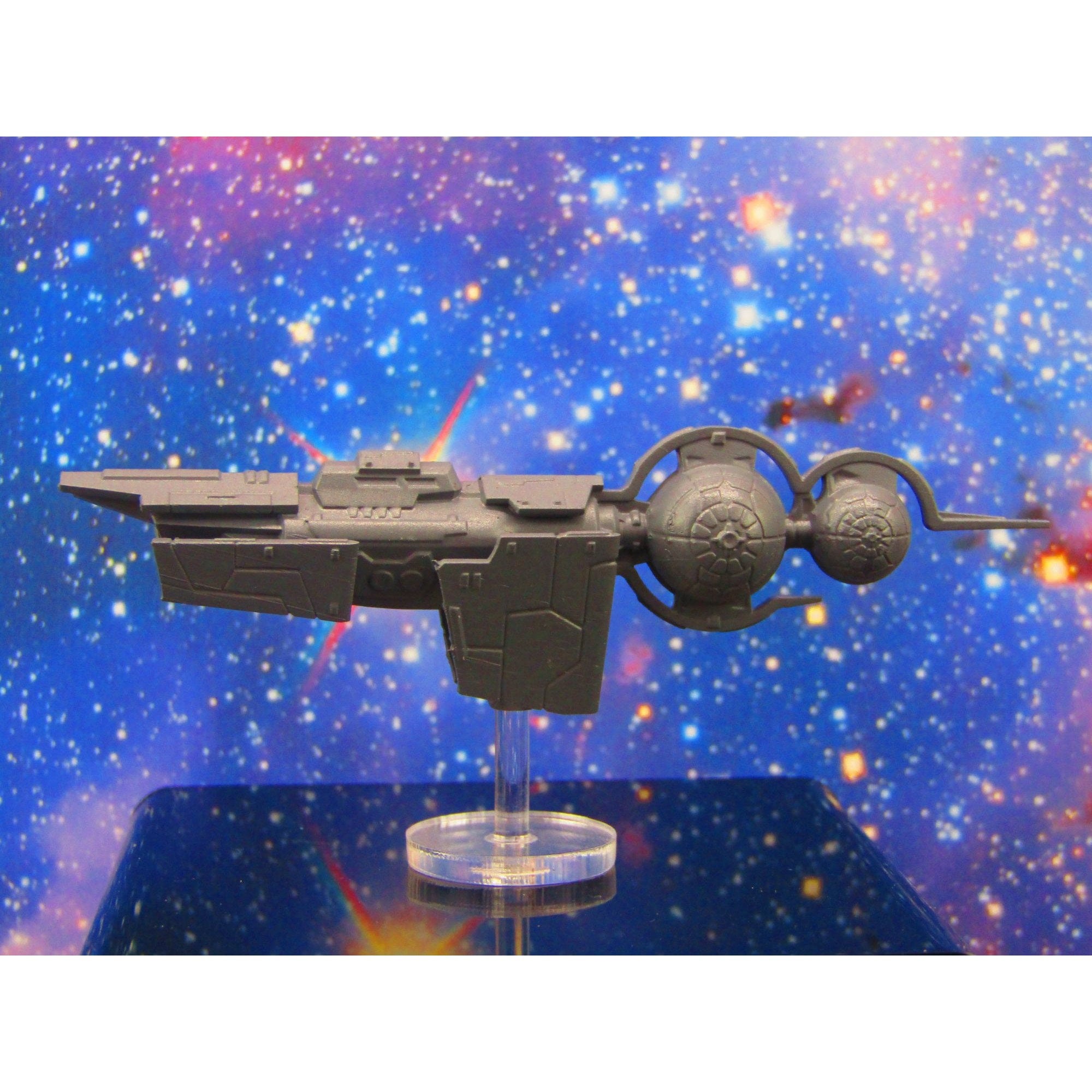 Merconian Mega Cruiser Battleship Mass 3 Astra Nebula Billion Suns Starfinder Fleet Scale Starship Mini Miniature Model Spaceship