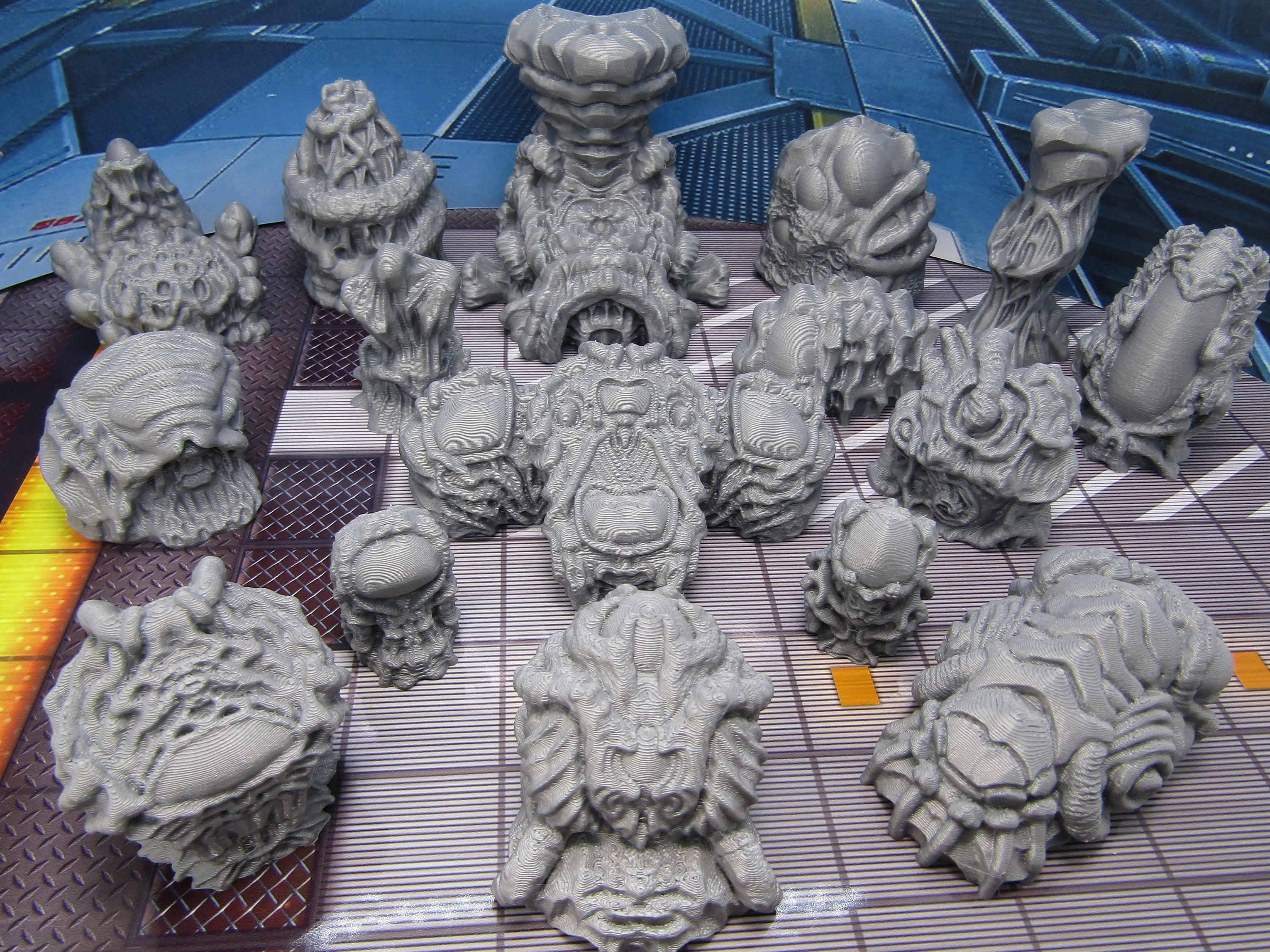 Alien Bio Space Ship Organic Scatter Terrain Scenery Miniature 3D