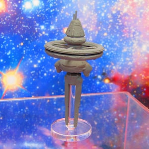 The Sylwarin Military Space Command Station Starfinder Fleet Scale Starship Mini Miniature Spaceship Game Piece + Flight Stand