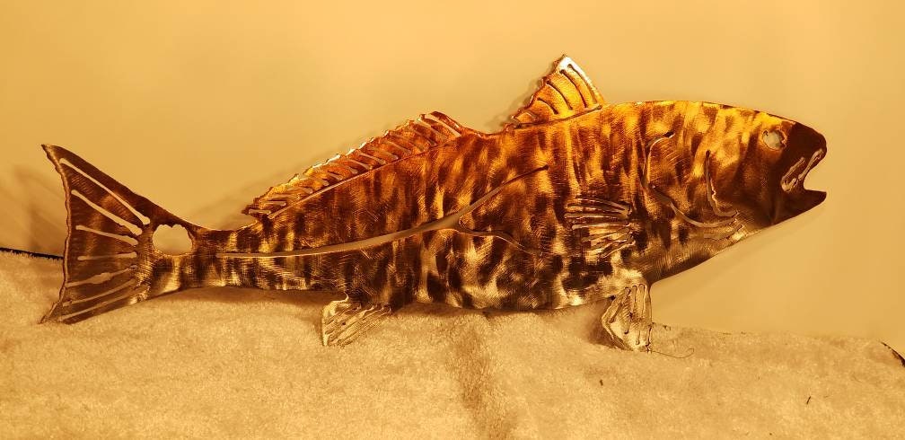 Redfish Metal Wall Art - Red Fish Wall Art Metal Redfish Metal Wall Art - Red Fish Wall Art Metal
