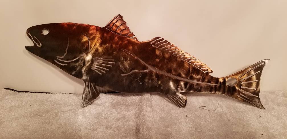 Redfish Metal Wall Art - Red Fish Wall Art Metal Redfish Metal Wall Art - Red Fish Wall Art Metal