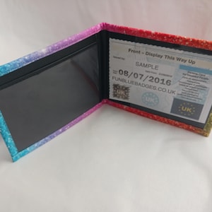 Disabled blue badge holders multicolored SPARKLE EFFECT image 4