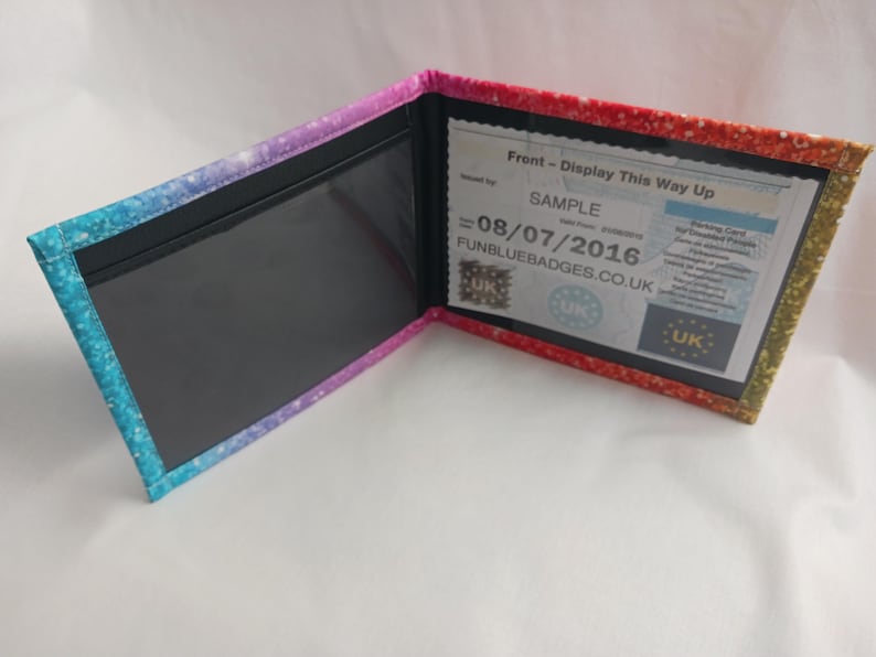 Disabled blue badge holders multicolored SPARKLE EFFECT image 4