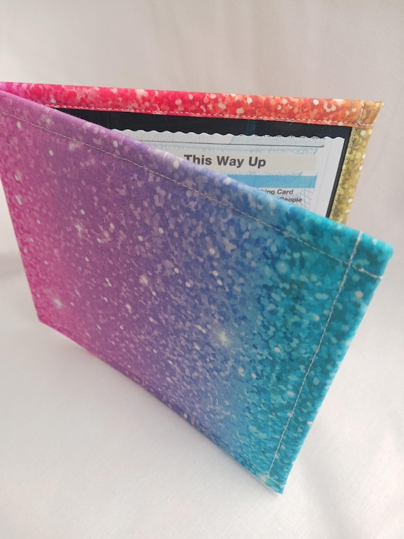 Disabled blue badge holders multicolored SPARKLE EFFECT