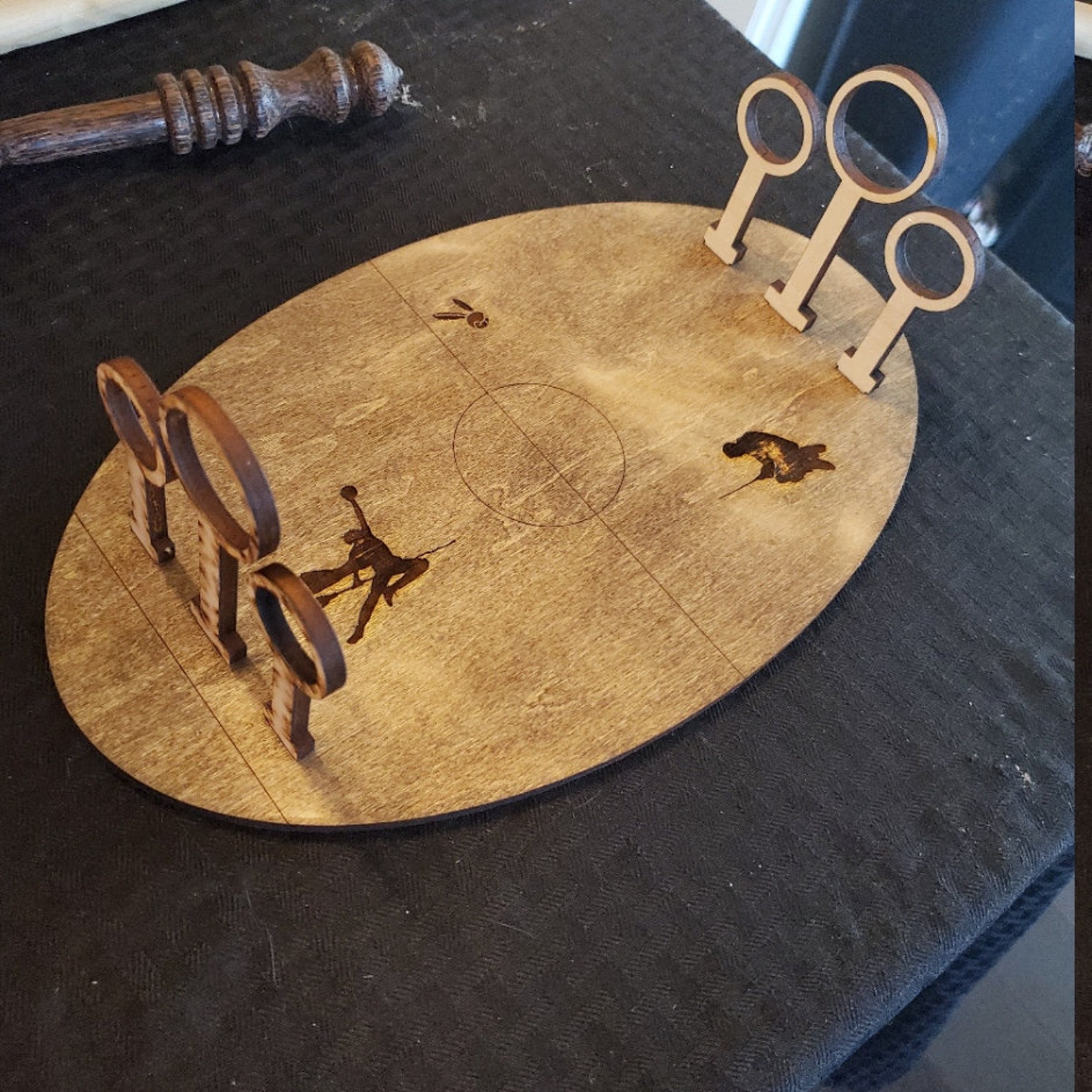 Harry Potter Quidditch Pitch Wand Stand Designed to hold 3 Etsy