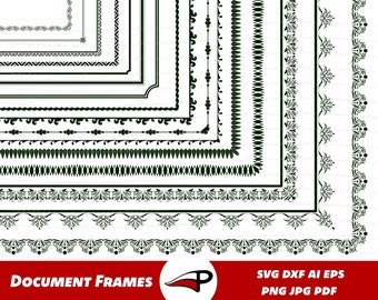 16 Certificate Borders – Printable Diploma & Document Frame Templates (11x8.5 Letter Size)