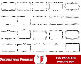 Decorative divider bundle for cutting machine, divider svg bundle pack for Cricut