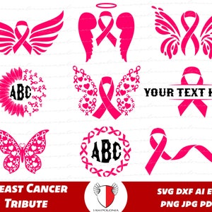 Breast Cancer Svg, Pink Ribbon Svg, Breast Cancer Png, Cancer Ribbon Svg, Strong Woman, Pink Ribbon, Hope Svg, Cancer Svg Bundle