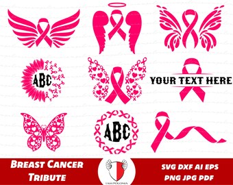 Breast Cancer Svg, Pink Ribbon Svg, Breast Cancer Png, Cancer Ribbon Svg, Strong Woman, Pink Ribbon, Hope Svg, Cancer Svg Bundle
