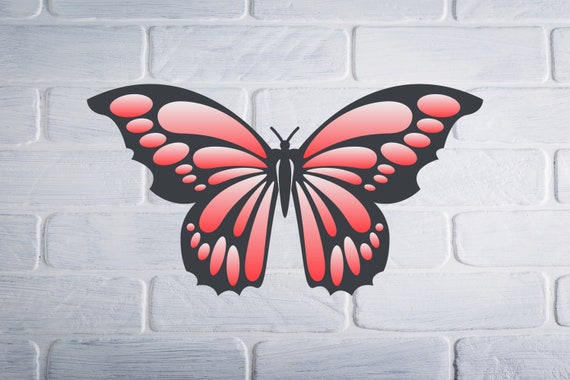 Layered Butterfly Svg Bundle, Butterfly Template, Silhouette of