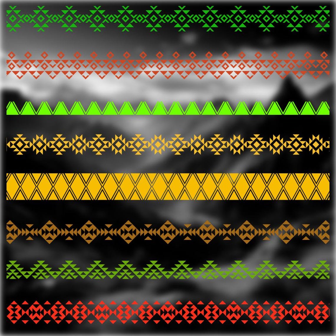 Aztec Pattern SVG, Border Svg, Tribal Svg, Indian Svg, Aztec Print Svg ...