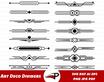 アールデコフレームSVG、ヴィンテージレトロフレームPNG