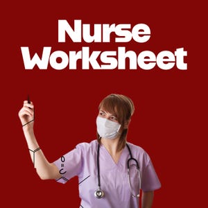 Printable Nurse Shift Report Sheet, Hourly tracking  | ICU, Med-Surg, Nursing Student Clinical Brain Sheet PDF