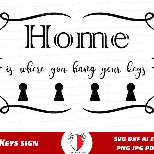 Key Hanger Sign SVG, Mudroom Sign png, Entryway Sign Clipart, Welcome Sign SVG, Keychain Sign Digital File