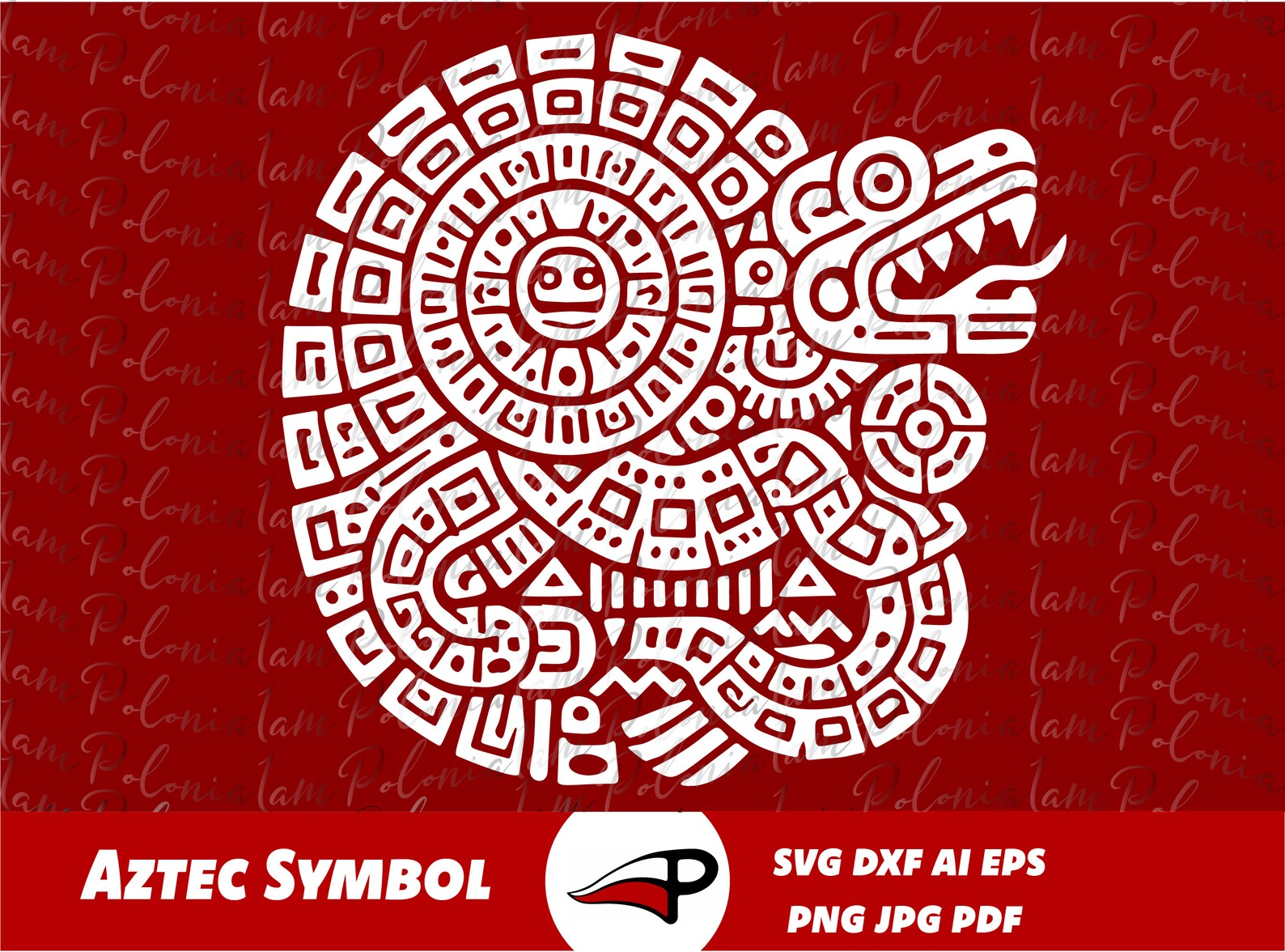 Aztec Symbol SVG, Mexica Native PNG, Tribal Symbol DXF, Native Clipart ...