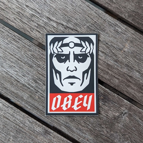 Graffiti Soul's OBEY the Emperor of Mankind - Matte Vinyl Sticker | 2.5" |