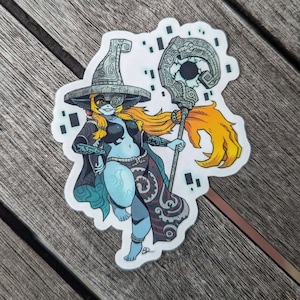 Witchy Midna - Transparent Vinyl Sticker | 3" |