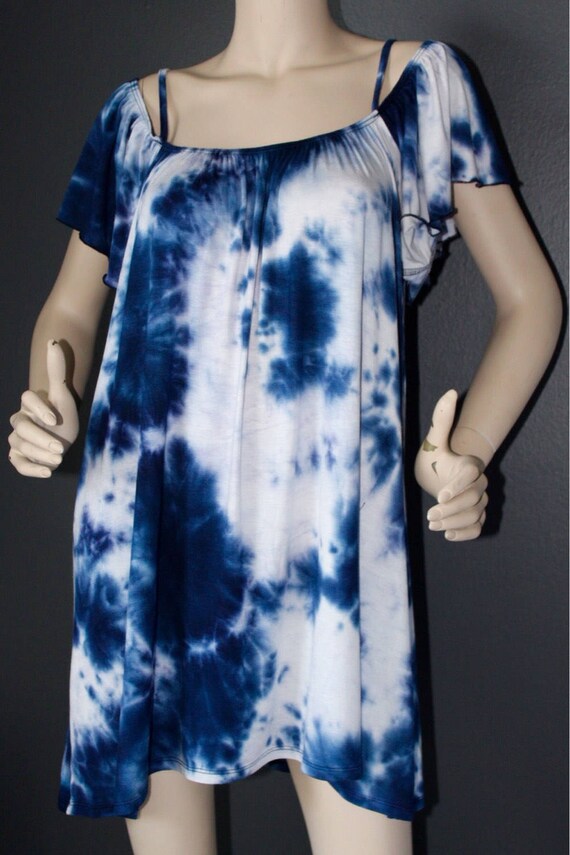 Off shoulder Dress on tie dye, summer dress, short dress, beach dress, perfect for summer Off shoulder Dress on tie dye, summer dress, short dress, beach dress, perfect for summer